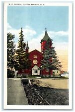 c1940s Methodist Episcopal Church Exterior Clifton Springs New York NY Postcard picture