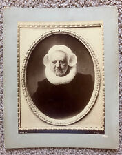Antique 1890's Rembrandt Painting Portrait of an 83 Year Old Woman Cabinet Card picture