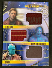 2014 Upper Deck Marvel Star-Lord / Drax / Yondu CST-9 Triple Patch Card AA picture