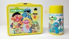 Vintage 1979 Sesame Street Muppets Metal Lunchbox with Thermos Aladdin  picture