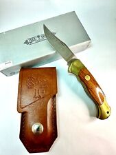 Boker Solingen Stainless Tree Brand Classic Wood 2002 Lockback Knife with box picture