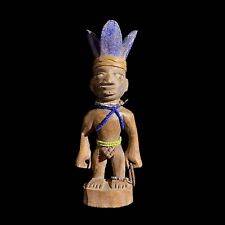 African Yourba Figures Peoples Nigeria African Sculpture Tribal Handmade-7648 picture