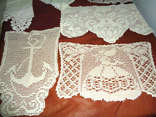 Lg, Lot Vntg (50 plus) Crotchet Dollies Runners.  Pictures say 1000 words picture