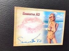 Hottest DJ Samantha Xo Autograph Kiss Card picture
