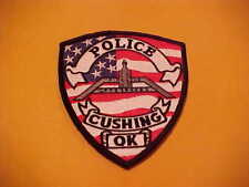 CUSHING OKLAHOMA POLICE PATCH FULL SIZE SHOULDER SIZE UNUSED picture