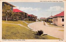 Ancon Panama Canal Military Zone Housing during Construction Vtg Postcard C53 picture