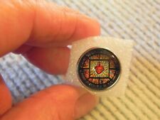 SACRED HEART OF JESUS PIN Stained Glass Church window Copy Lapel Badge Catholic  picture