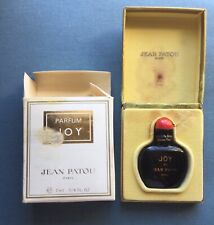 Joy empty vintage black bottle red stopper by Jean Patou sz 1/4 oz 2 1/2