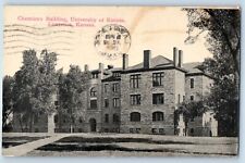 Lawrence Kansas KS Postcard Chemistry Building University School Building 1919 picture