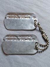 Vintage US WW2 Era Dog Tags From An Estate. picture