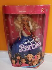 Mattel United States Committee For Unicef Barbie Doll Blonde Blue Eye 1989 New picture