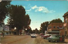 c1964 RPPC Choteau Montana Street View Vintage Cars Post Card P3 picture