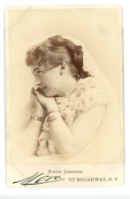 Vintage Cabinet Card Maude Granger popular American stage actress  Mora Photo picture