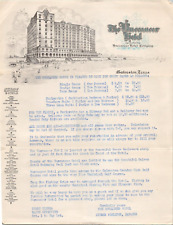 Antique 1930's Buccaneer Hotel Flyer Galveston Texas Hurricane Katrina destroyed picture