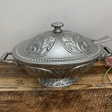 LENOX - Butlers Pantry Metal Serveware - Soup Tureen - Lid and Ladle picture