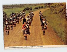 Postcard The Heatherbell Girls Pipes And Drums Of Pictou Canada picture