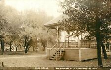 Postcard RPPC 1915 Illinois Mount Pulaski Band Stand Breakstone 24-5069 picture