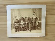 Family Group Portrait circa 1890 Large Cabinet Card picture