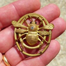 SUPERB LARGE ANTIQUE INSECT HATPIN 1 3/5 