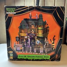 Lemax Spooky Town Halloween Village Doug M. Upagain Funeral Home 05016 **READ** picture