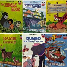 Vintage 1970s Walt Disneys Wonderful World Reading Mix Lot *6* Book Club Edition picture