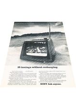 1972 Sony 7-inch Portable TV Television - Vintage Advertisement Print Ad J405 picture