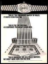 1970 Rolex Oyster Perpetual Day Date Watch Vintage PRINT AD Bucherer NYC GM picture
