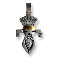 Tommy Singer Native American Navajo Sterling Silver Kachina Pendant Large Bail picture