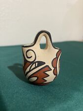 Native American Miniature Wedding Vase Signed R Gachupin picture