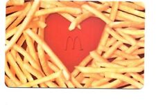 McDonald's French Fries Heart Gift Card Arch Card No $ Value Collectible picture