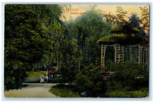 1908 Bandstand Nature Scene Stefania Piheno Siofok Hungary Antique Postcard picture