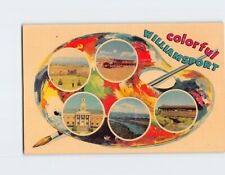 Postcard Colorful Williamsport Greetings from Williamsport Pennsylvania USA picture