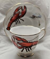 Vintage Teacup And Saucer Royal Albert Lobster Bone China England  picture