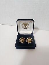 THE WHITE HOUSE CUFFLINKS 1 PAIR GOLD TONED picture