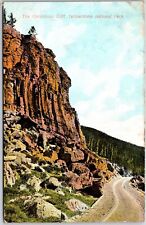 1909 The Obisidious Cliff Yellowstone National Park Wyoming WY Posted Postcard picture
