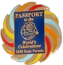 Rose Parade 2008 PASSPORT to the World's Celebrations 119th TOR Lapel Pin picture
