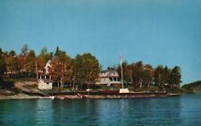 Postcard ME Rockwood Maine Whittens Camps Moosehead Lake Chrome Vintage PC H4535 picture