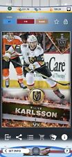 Topps NHL Skate Digital Fire Playoff Base 2018 William Karlsson Iconic picture