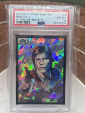 2022 Topps Chrome Star Wars Galaxy Han Solo Atomic Refractor PSA /150 #4 POP 5 picture