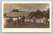 J92/ Independence Iowa RPPC Postcard c1910 Club Get Together Crowd  415 picture