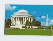 Postcard Jefferson and Washington Monuments Washington DC USA North America picture
