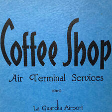 1950s Coffee Shop La Guardia Airport Terminal Menu Philadelphia PA Washington DC picture