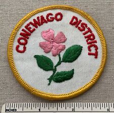 Vintage CONEWAGO DISTRICT Boy Scout PATCH Flower BSA DP Scouting Camp Badge picture
