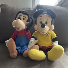 Worlds Of Wonder Talking Mickey Mouse Show Mickey with Tape & Goofy -Collectible picture