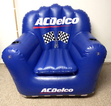 Inflatable Blue AC Delco GM Parts Cooler Chair NIB Promo Sevylor  Cup Holders picture