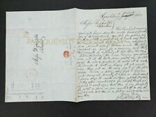 1850 antique STAMPLESS COVER LETTER lynchburg va JOHN P KNIGHT boston FISHER &CO picture