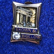 VTG BROWN & BIGELOW 10K GOLD w diamond PIN (RARE FIND) PLAYING CARDS CO. 1.6g picture