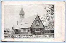 Pre-1906 REHOBOTH BEACH DELAWARE ALL SAINT'S CHURCH HORN'S PAVILION POSTCARD picture
