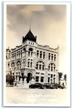 1946 US Post Office Building View Ness City Kansas KS RPPC Photo Postcard picture
