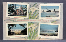 Postcard Greetings From Conneaut OH~ Ohio~ 4 Views picture